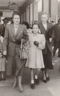 Katharine and her mother, Paris 1950