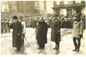 President T.G.Masaryk and General generál Pellé on the far left, Šnejdárek on the far right