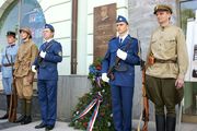 The unveiling of a memorial plaque to hero and patriot Joseph Schneidarek