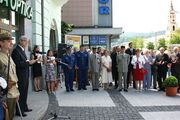 The unveiling of a memorial plaque to hero and patriot Joseph Schneidarek