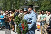 The unveiling of a memorial plaque to hero and patriot Joseph Schneidarek