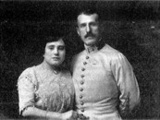 Josef Šnejdárek s manželkou Catherine (1912)