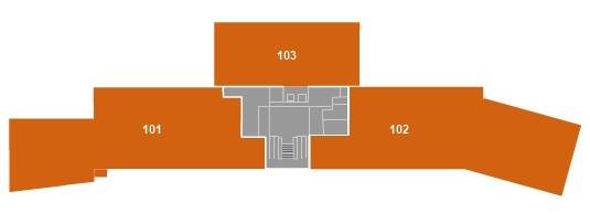 1. poschodie - mapa priestorov