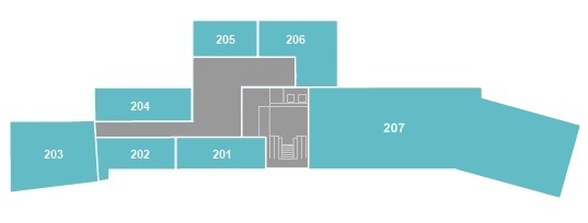 2nd floor - area map