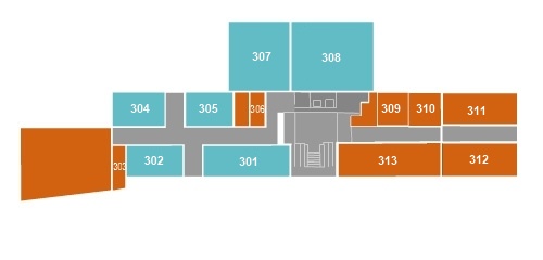 3rd floor - area map