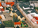 aerial view of building